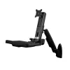 StarTech.com Wandmontage-Workstation – Gelenkige Full-Motion-Stehpult mit ergonomischem, höhenverstellbarem Monitor- und Tastaturablage-Arm – Maus- und Scannerhalter – Einzelne VESA-Anzeige