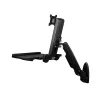 StarTech.com Wandmontage-Workstation – Gelenkige Full-Motion-Stehpult mit ergonomischem, höhenverstellbarem Monitor- und Tastaturablage-Arm – Maus- und Scannerhalter – Einzelne VESA-Anzeige