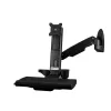 StarTech.com Wandmontage-Workstation – Gelenkige Full-Motion-Stehpult mit ergonomischem, höhenverstellbarem Monitor- und Tastaturablage-Arm – Maus- und Scannerhalter – Einzelne VESA-Anzeige