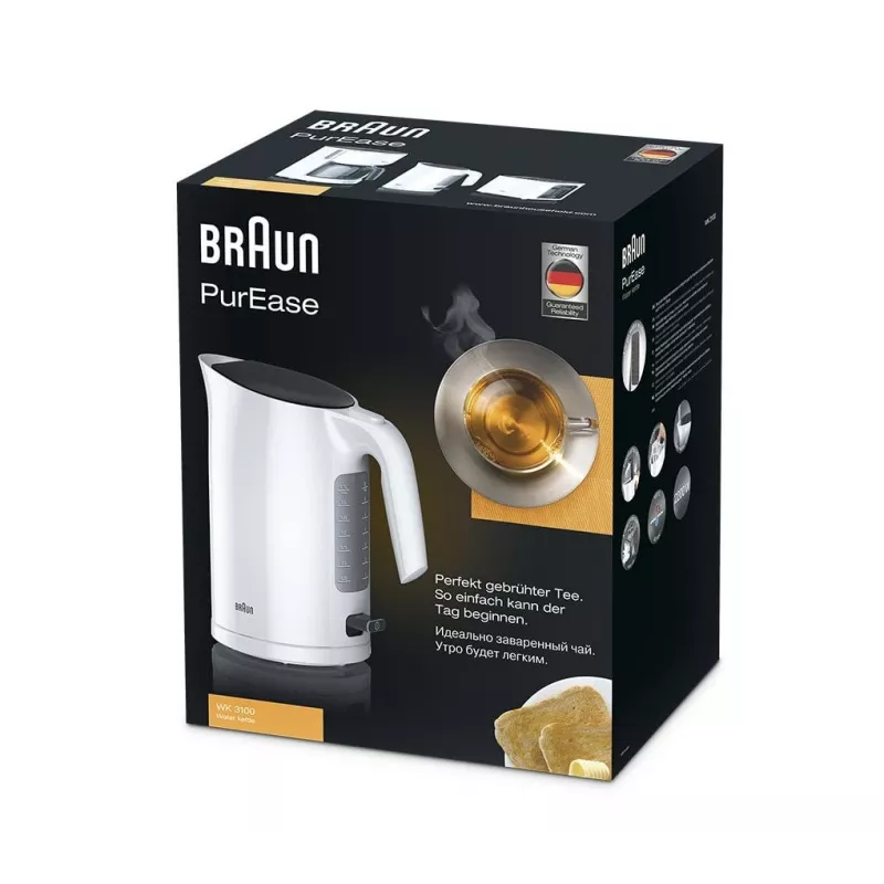 Braun PurEase WK 3100 WH Wasserkocher 1,7 L 2200 W Weiß