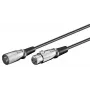 Microconnect XLRMF05 Audiokabel 0,5 m XLR (3-polig) Schwarz