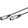 Microconnect XLRMF5 Audiokabel 5 m XLR (3-polig) Schwarz