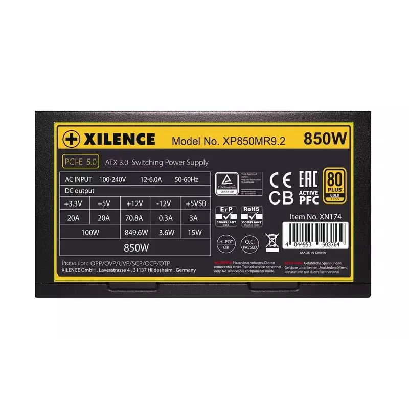 Netzteil Xilence Performance X Series XP850MR9.2 850 W