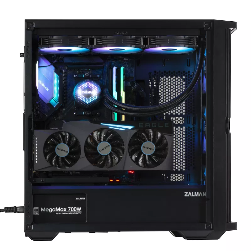 Zalman Z10 PLUS Computergehäuse Midi Tower Schwarz