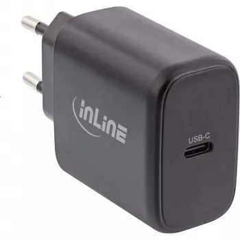 InLine USB PD Netzteil, GaN-Ladegerät, Einzel-USB-C, Power Delivery, 65 W