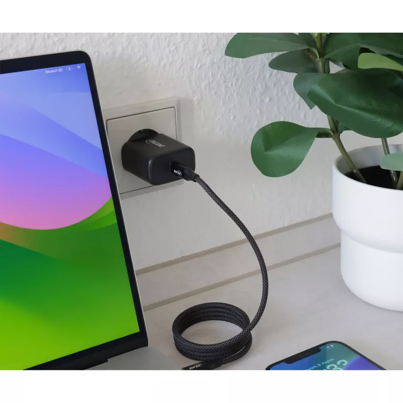 InLine USB PD Netzteil, GaN-Ladegerät, Einzel-USB-C, Power Delivery, 65 W