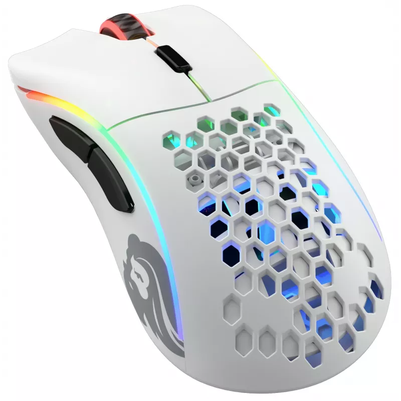 Glorious Gaming Glorious Model D Wireless - Mattweiß, Rechtshänder, RF Wireless, 19000 DPI, Weiß