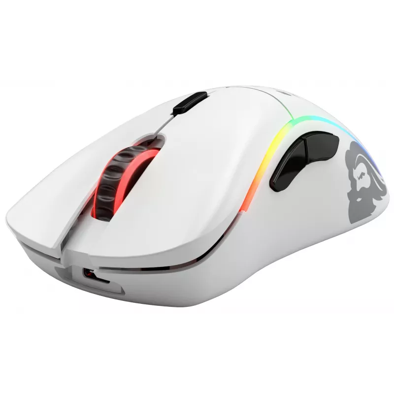 Glorious Gaming Glorious Model D Wireless - Mattweiß, Rechtshänder, RF Wireless, 19000 DPI, Weiß