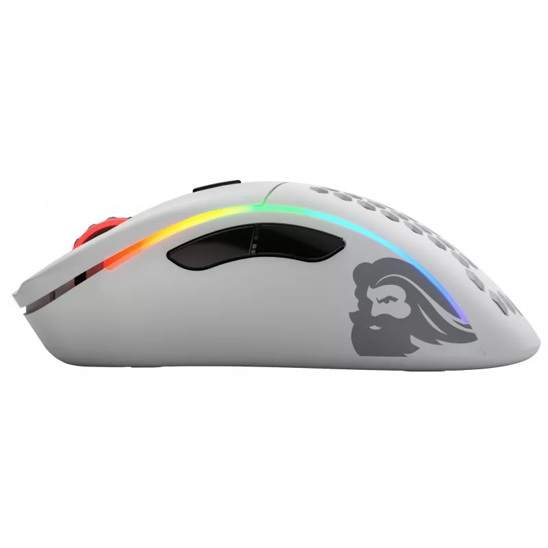 Glorious Gaming Glorious Model D Wireless - Mattweiß, Rechtshänder, RF Wireless, 19000 DPI, Weiß