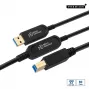 Microconnect MC-USB3.0AB20OP USB-Kabel USB 3.2 Gen 2 (3.1 Gen 2) 20 m USB A USB B Schwarz