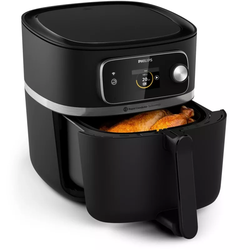 Heißluftfritteuse Philips 7000-Serie HD9880/90 8,3 l 2200 W Schwarz Edelstahl