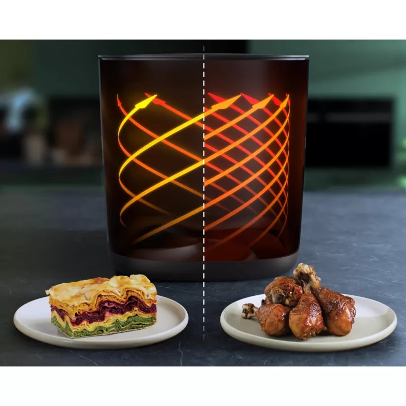 Heißluftfritteuse Philips 7000-Serie HD9880/90 8,3 l 2200 W Schwarz Edelstahl