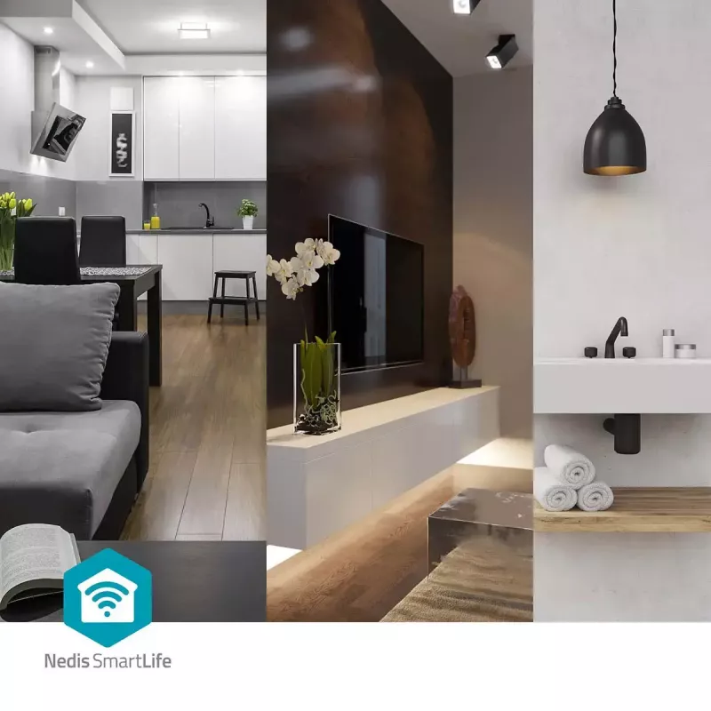 Smart-Steckdose Nedis WIFIP121FWT3 – Wi-Fi-Innensteckdose, 3er-Pack