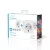 Smart-Steckdose Nedis WIFIP121FWT3 – Wi-Fi-Innensteckdose, 3er-Pack