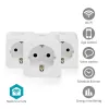 Smart-Steckdose Nedis WIFIP121FWT3 – Wi-Fi-Innensteckdose, 3er-Pack