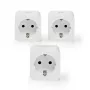Smart-Steckdose Nedis WIFIP121FWT3 – Wi-Fi-Innensteckdose, 3er-Pack