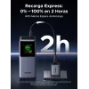 Ugreen 20000mAh 130W Schnellladung Powerbank Lithium Grau