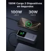 Ugreen 20000mAh 130W Schnellladung Powerbank Lithium Grau