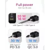 Wandladegerät ICY BOX 2-Port USB Power Delivery Schnellladung Schwarz