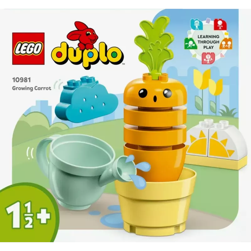 LEGO Duplo 10981 Wachsende Karotte – interaktives Bau- und Spielset für Kleinkinder