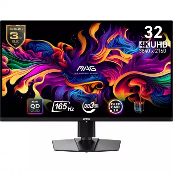 MSI MAG 321UP QD-OLED Computer Monitor 80 cm (31.5 Zoll) 3840 x 2160 Pixel 4K Ultra HD Schwarz