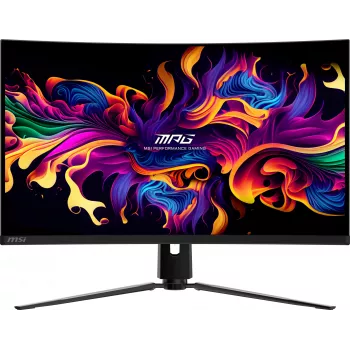 MSI MPG 321CURX QD-OLED Computer Monitor 80 cm (31,5 Zoll) 3840 x 2160 Pixel 4K Ultra HD Schwarz