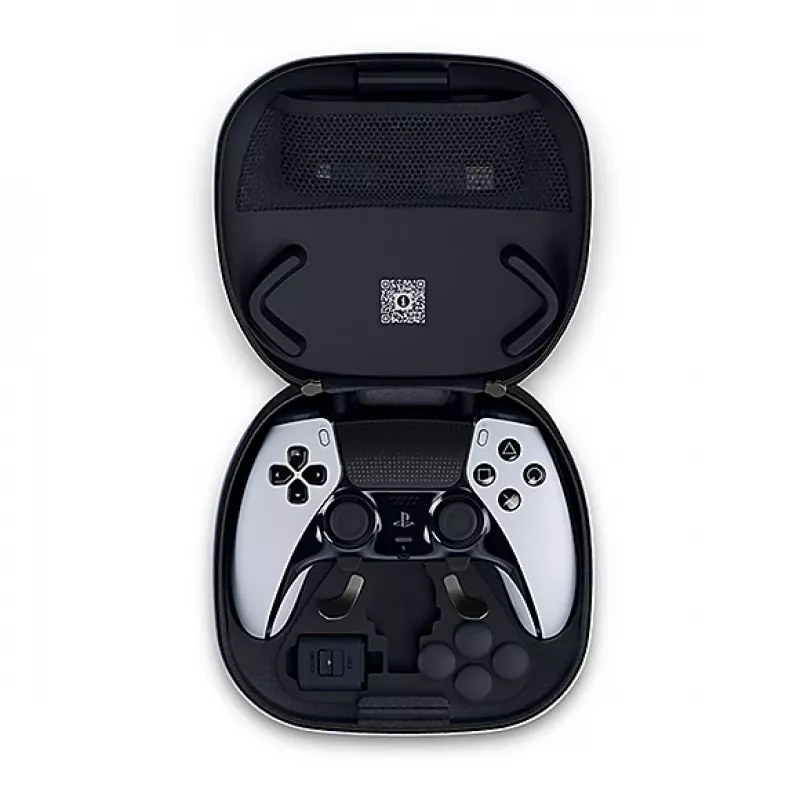 Gamepad Sony DualSense Edge für PlayStation 5 — Kabelgebunden & Kabellos (Bluetooth/USB), Schwarz/Weiß