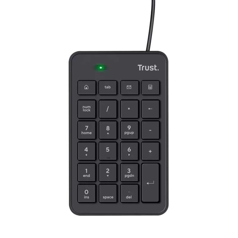 Trust 22221 Ziffernblock Laptop/PC USB Schwarz