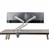 Schreibtisch-Monitorhalterung ART RAMM L-20GD für zwei Bildschirme 17 Zoll–32 Zoll verstellbarer Arm VESA-kompatibel