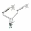Schreibtisch-Monitorhalterung ART RAMM L-20GD für zwei Bildschirme 17 Zoll–32 Zoll verstellbarer Arm VESA-kompatibel