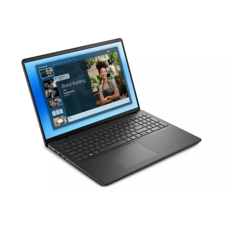 Laptop Dell 16 DC16250 — 16 Zoll 2K (1920×1200) entspiegelt, Intel Core i5-120U, 16 GB DDR5, 1 TB SSD, Intel Graphics, Windows 11 Pro, hintergrundbeleuchtete englische Tastatur