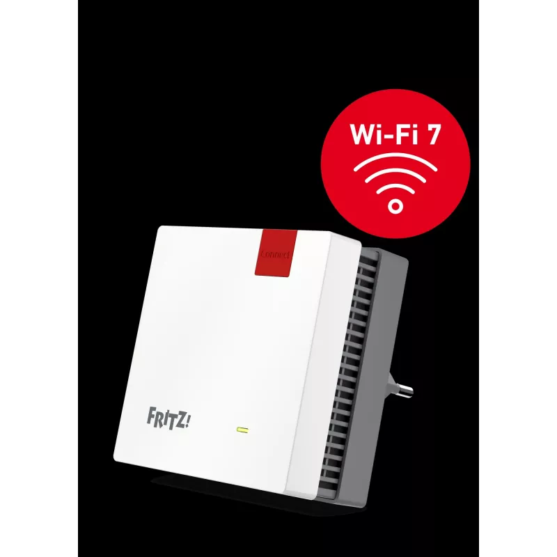 FRITZ! 20003134 Mesh-WLAN-System Dualband (2,4 GHz / 5 GHz) Wi-Fi 7 (802.11be) Rot, Weiß 1 Intern