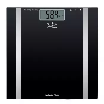 Elektronische Personenwaage JATA Mod. 531 Quadratisch Schwarz