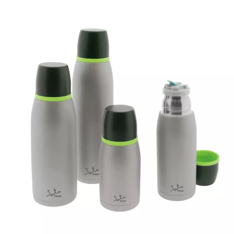 Isolierflasche JATA Termo 1 L Schwarz Grün Grau