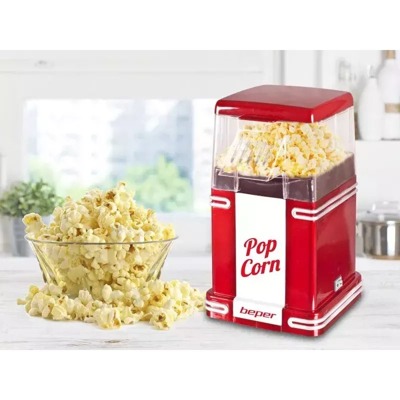 Popcornmaschine Beper 90.590Y Rot Weiß 1200 W 3 min