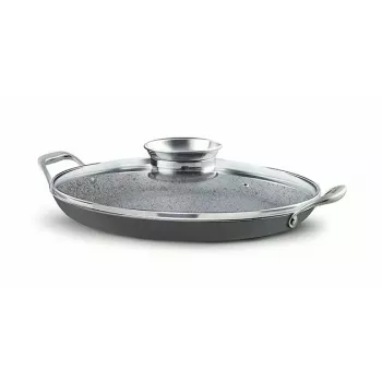 Bratpfanne Pensofal Invictum Professional Oval 36 cm mit 2 Griffen und Glasdeckel