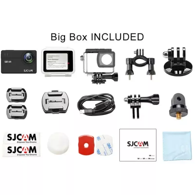 Action-Kamera SJCam SJ8 AIR 4K 30fps mit Wi‑Fi (SJ8AIR-BK)