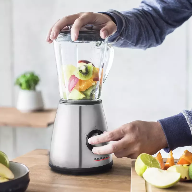 Tischmixer Gastroback Design Mini Schwarz Silber