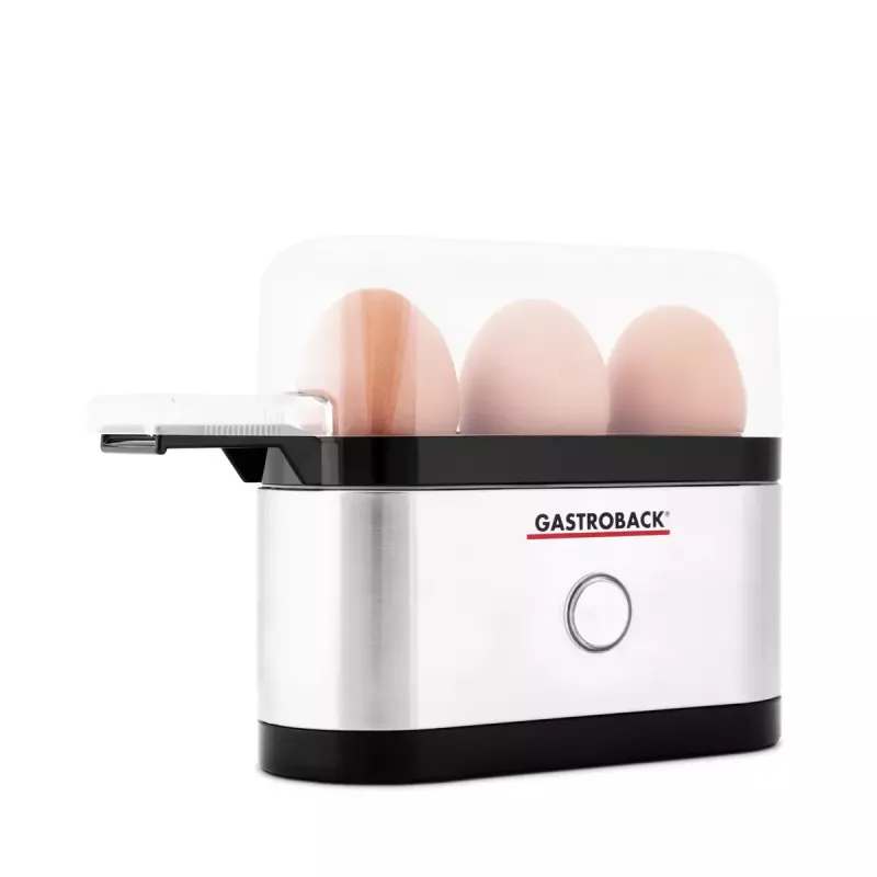 Eierkocher Gastroback Design Mini 3 Eier 350 W Schwarz Edelstahl