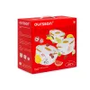 Schüssel-Set OURSSON BS2981RC/OR 1,7 L Rund Keramik Orange Weiß 3 Stk.