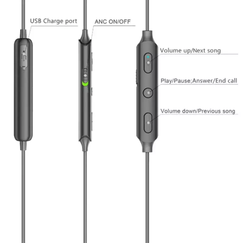 Headset Denver BEN-151 Wireless In-ear Schwarz