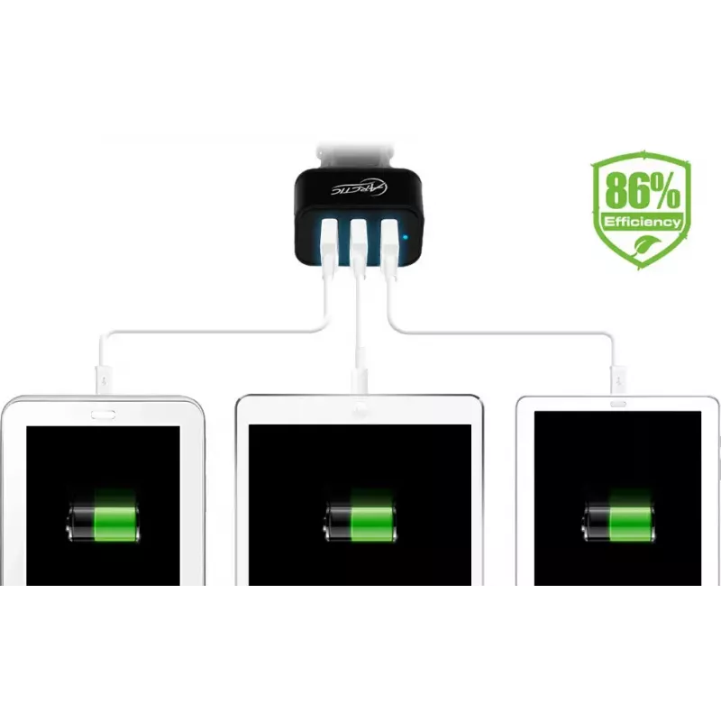 ARCTIC Car Charger 7200 – 3-Port USB-Autoladegerät