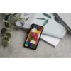Smartphone-Hülle iKins für iPhone XS/S — Kirschblüten-Weiß-Design, schützende Hartschalen-Passform