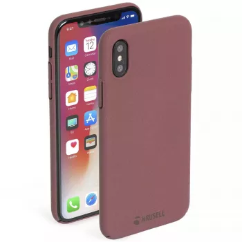 Brieftaschenhülle Krusell Sandby iPhone X/XS Burgunderrot