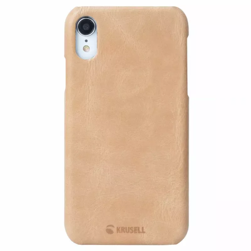 Schutzhülle Krusell Sunne für Apple iPhone XR – Vintage-Nude, schlanke Schutzschale