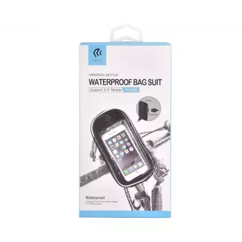Devia Universal Fahrrad-Wasserdichte Tasche schwarz