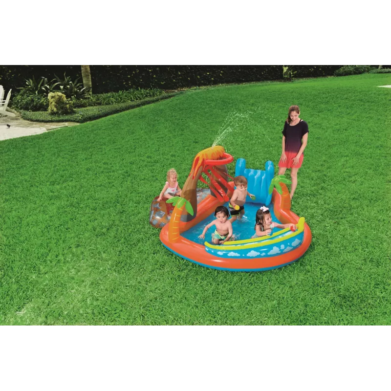 Aufblasbarer Spielcenter Bestway 53069 — aufblasbarer Wasserspielplatz für Kinder