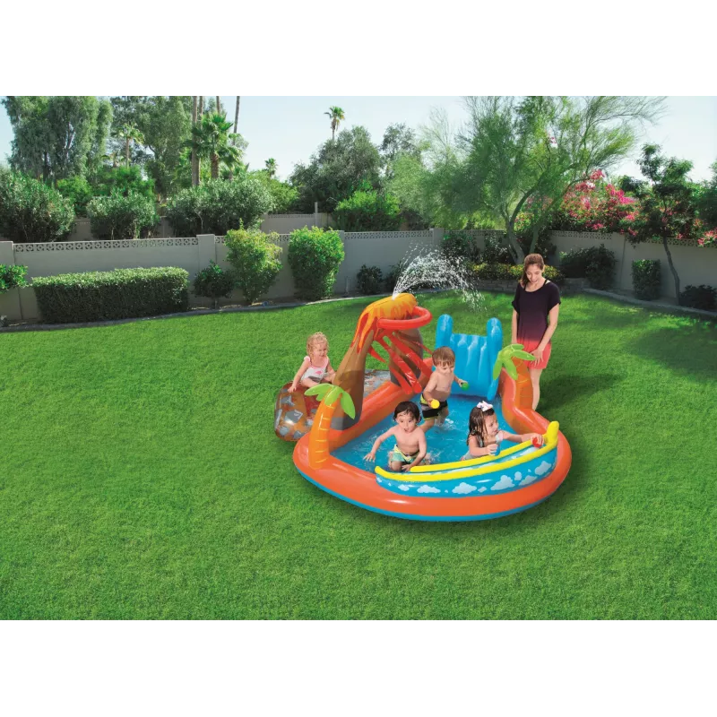 Aufblasbarer Spielcenter Bestway 53069 — aufblasbarer Wasserspielplatz für Kinder