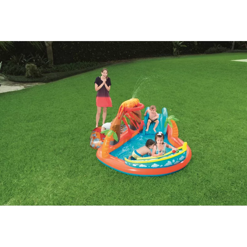 Aufblasbarer Spielcenter Bestway 53069 — aufblasbarer Wasserspielplatz für Kinder