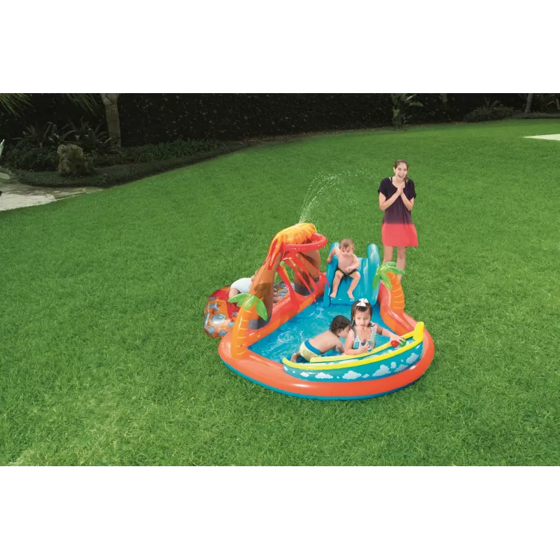 Aufblasbarer Spielcenter Bestway 53069 — aufblasbarer Wasserspielplatz für Kinder